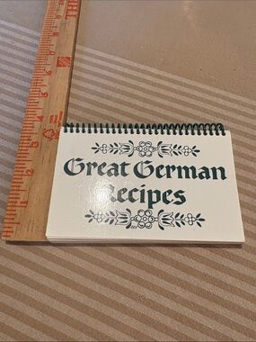 Great German Recipes Spiral Recipe Booklet - White/Green